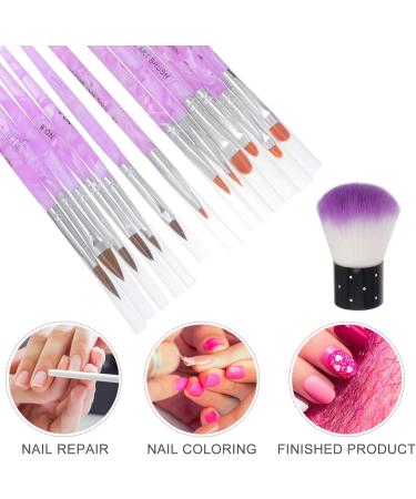 FRCOLOR Salon Manicure Pen Nails Set Dust Suit nail liner es Nail Art Pens nail drawing nail art nail kits nail painting nails kits manicure 3d Acrylic rod nylon Art Nail Art DIY Pen - Buy Online on GoSupps.com