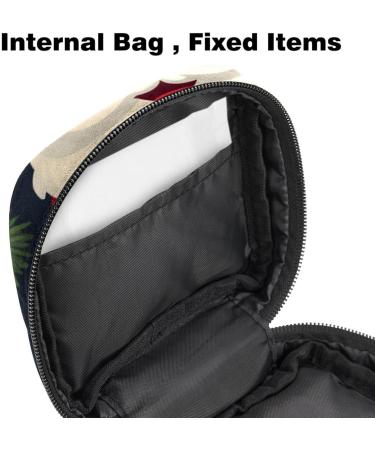 Muoooum Merry Christmas Sanitary Napkin Storage Bag | Portable Menstrual Pad & Cup Pocket for Teens & Women | 4.7x6.6 inches - Buy Online on GoSupps.com