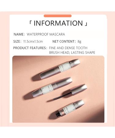 4D Fiber Curl Waterproof Mascara - Volume & Length, No Clumping, Smudge-Proof, 8g (Black) - Buy Online on GoSupps.com