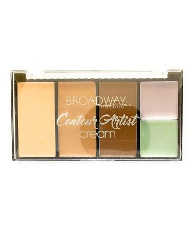 Broadway Colors Contour Artist Cream Kit - BCK01 Light/Medium - 5 Cream Shades - 2 Color Collectors - Buy Online on GoSupps.com