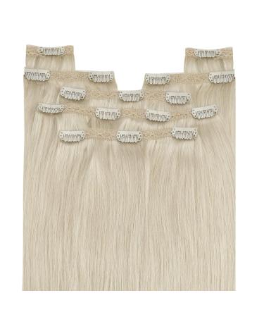 Youngsee Platinum Blonde Clip-In Extensions | 50cm Remy Real Hair | 120g - 7PCs #60A - Buy Online on GoSupps.com