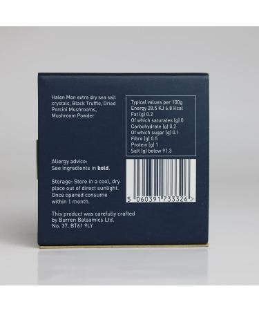 Burren Balsamics Truffle & Porcini Salt 30g - Buy Online on GoSupps.com
