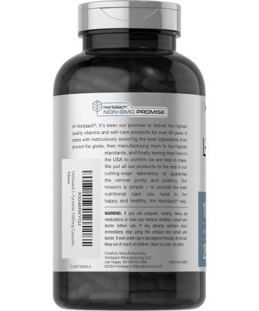 Horb ach L-Tyrosine Supplement | 1000mg | 250 Capsules | Non-GMO and Gluten Free Formula 250 Count (Pack of 1) - Buy Online on GoSupps.com
