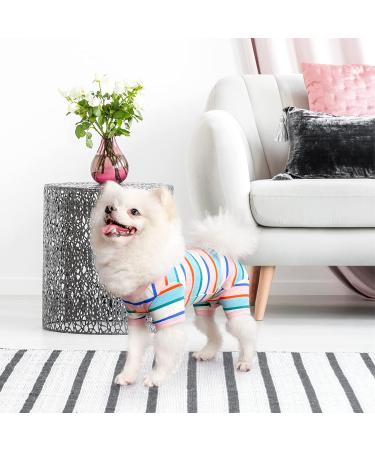 Tony Hoby Dog Suit for Adults | Soft Cotton Pile Dog Overall with Stripes | XL Pink & White for Comfortable Sleep - Buy Online on GoSupps.com
