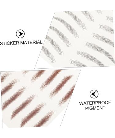 Hemoton 24 Pcs Eyebrow Transfer decals make up 3d 6d hair-like eyebrows sticker False Eyebrows - Buy Online on GoSupps.com