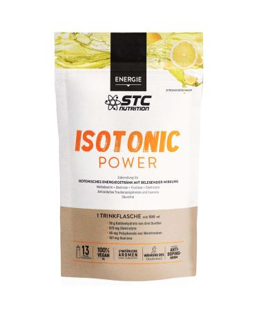 STC Nutrition - Isotonic Power - Preparation for dynamic isotonic energy drink - Ideal for training units under 3 hours - 100% vegan - lemon taste - 13 portions - 525 g