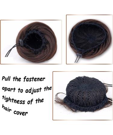 Messy Bun Hair Piece for Women Straight Hair Bun Chignon for Women Synthetic Hairpieces Short Ponytail Hair Extensions Elastic Drawstring Ponytail Hair Bun Extensions Fake Hair Accessories for Women 588 - Buy Online on GoSupps.com