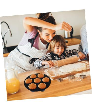 OUNONA 6 Pcs Silicone Cake Cup Silicone Cupcake Pan Air Fryer Cupcake Mold Popsicle Mould Nonstick Cupcake Pan Cakes Silicone Mold Silicone Cupcake Mold Dessert Cups Muffin Electric Fryer 21X21X4.5CMx3pcs Blackx3pcs - Buy Online on GoSupps.com