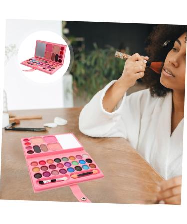NOLITOY 33 Makeup Palette Eyeshadow Accessories for Girls Pink Eye Shadow Palettes Blush Pan Child Flash Set - Buy Online on GoSupps.com