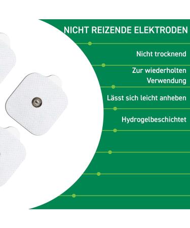 Buy Med-Fit ISTIM 16x3.5mm TENS Self-Adhesive Hydrogel Pads - 5cm x 5cm | Long-Lasting Relief for Pain Management - Buy Online on GoSupps.com