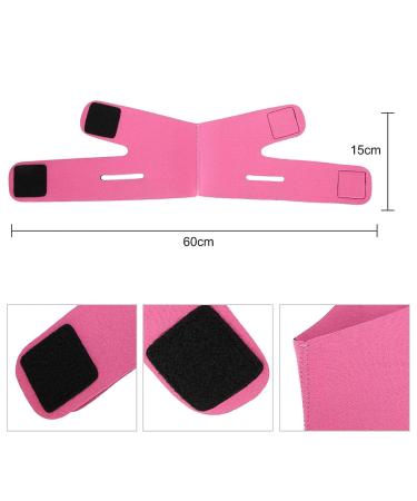 Face Slimming Bandage Belt for Double Chin Reduction - Pink - Buy Online on GoSupps.com