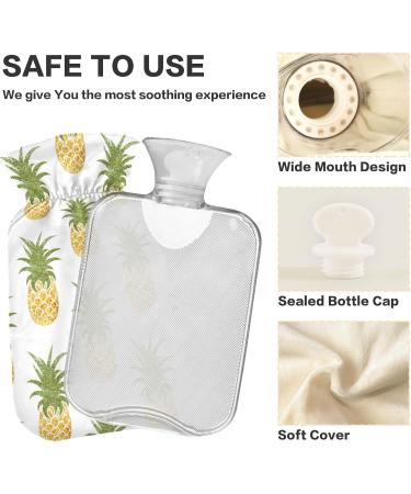 Buy Naanle Golden Pineapple Heat Bottle - 2L Transparent Hot Water Bottle for Bed | Pain Relief & Cold Therapy | International Shipping - Buy Online on GoSupps.com