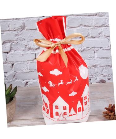 Zerodeko 150 Pcs Christmas Food Bag Santa Bag Christmas Candy Bag Christmas Bag Biscuit Plastic - Buy Online on GoSupps.com