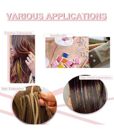 Vlasy Hair Extension Loop Needle Threader Set - 10PCS Micro/Nano Bead Pulling Hook Tools for Hair and Feather Extensions - Buy Online on GoSupps.com