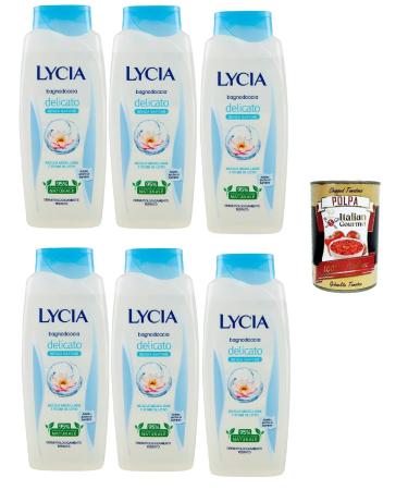 Italian Gourmet E.R. Lycia Delicate shower gel with micellar water and lotus flower bubble bath bath 6 x 750 ml + Italian Gourmet pulp 400 g