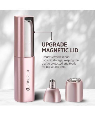 2 in 1 Painless Electric Facial Hair Remover for Women - Nose Trimmer & Face Shaver - Rechargeable Hair Removal Tool for Peach Fuzz, Lips & Chin - Buy Online on GoSupps.com