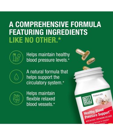 Bell Healthy Blood Pressure Support Unique Blend - Natural Blend of Green Coffee Bean Extract Garlic & Celery Seed Extract Supplements- 60 Capsules Vegan Non-GMO 2-Pack 60 Count (Pack of 2) - Buy Online on GoSupps.com