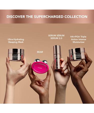 FOREO Supercharged HA+PGA Face Moisturizer - Vegan Wrinkle Cream with Hyaluronic Acid & Squalane - Clean Skincare - 1.6 fl. oz - International Shipping Available - Buy Online on GoSupps.com
