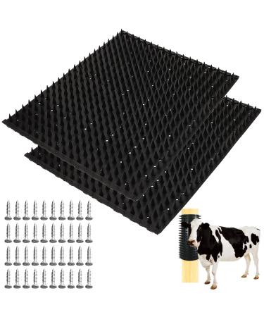 Massage brush set for horses 2 pieces scratching board anti-itch pad for horses & cattle horse back scratcher horse accessories