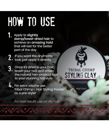 Buy Styling Clay - Matte Citrus Scent Hair Clay for All Hair Types | 80g - International Shipping Available - Buy Online on GoSupps.com