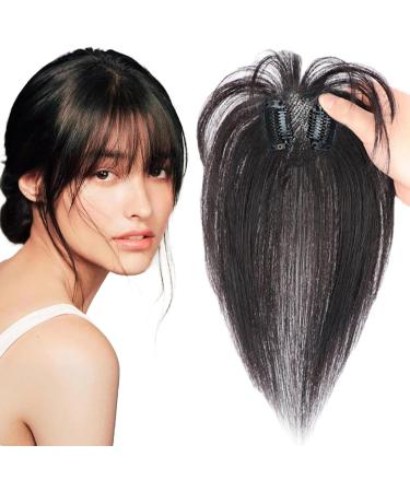 Clip In Fringe Clip in Bangs Natural Fringe Clip In Hair 360 Cover Clip On Fringe Breathable Bangs Hair Clip Wispy Hair Fringe Clip Fake Bangs for Women - Buy Online on GoSupps.com
