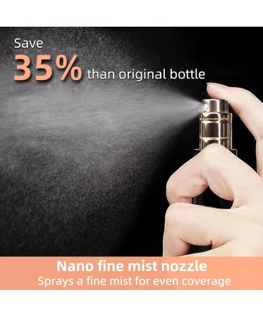 AC00SI Perfume Atomiser - 5ml Silver Refillable Bottle | Portable & Leak-proof Travel Perfume for Women & Men | Ideal Gift - Buy Online on GoSupps.com
