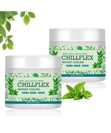 CHILLFLEX Menthol Soothing Cream Cooling Soothing Gel Joint Activities Throughout The Body Relieve Muscle Tension for Head Lumbar Neck Hands and Feet for Men and Women(3.52OZ/Bottle)