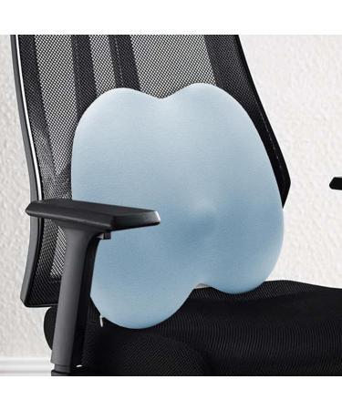 Lumbar Support Pillow Soft Sponge Back Cushion Breathable - Car Seat Waist Protection Support Ergonomic Soft Sponge Backrest Cushion Blue - Buy Online on GoSupps.com