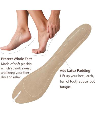 Pigskin Flip Flop Insoles - Arch Support Non-Slip Cuttable Cushion Inserts for Sweaty Feet | Relief for Blisters & Pain | Unisex Sizes W8-12 M7-11 - Buy Online on GoSupps.com