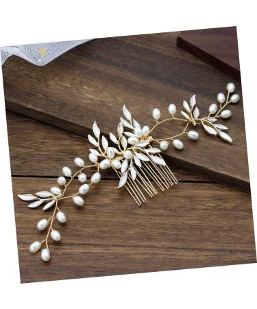 DOITOOL Combs Hair Pin Hair Clip Bridal Headdress Women Hairpin Hair Jewels for Women Wedding Headpiece Bride Insert Comb Bridal Hair Comb Hair Accessories Headgear Pearl Miss - Buy Online on GoSupps.com