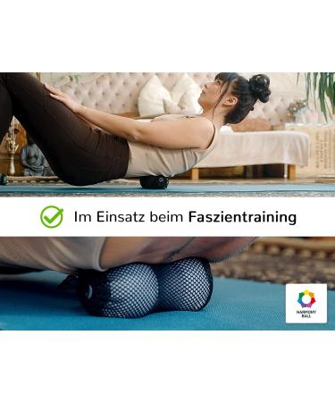 Fascia Balls Set - 2 Natural Rubber 6.3 cm Balls for Fascia Training Yoga & Massage - Soft Green & Soft Set - Buy Online on GoSupps.com