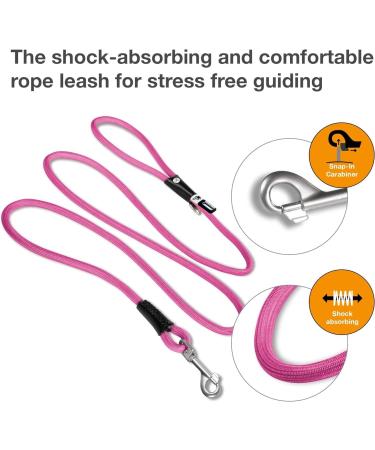 Stretch Comfort Leash Fuchsia L - Durable Stylish Dog Leash for International Shipping | Shop Now - Buy Online on GoSupps.com