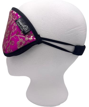 Buy Dreamland Premium Sleep Mask - Handmade in the USA Breathable Cotton Adjustable Strap Perfect for Travel & Meditation - Pink Brocade - Buy Online on GoSupps.com