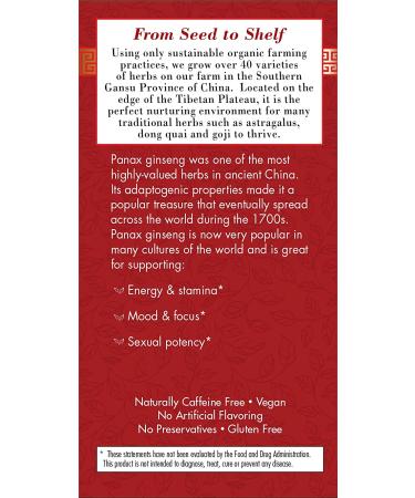 Buy Bravo Teas Panax Ginseng Tea - Caffeine Free, 20 Count Box - Buy Online on GoSupps.com