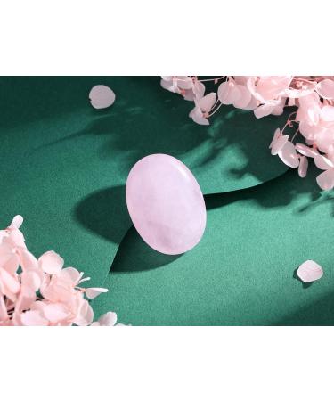 XIANNVXI Rose Quartz Oval Stones - Natural Healing Crystals & Gemstones for Reiki | Polished Pink Palm Pocket Crystal - Buy Online on GoSupps.com