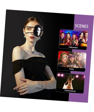 Holibanna 4 Pairs Pirate Eye Masks - Halloween Costume Props & Decor - Perfect for Parties & Themed Events - Buy Online on GoSupps.com