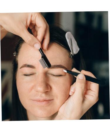 MERRYHAPY 1 Set Eyelash Comb Tea Bag Storage Mascara Eyelash Brush Eyelash Dual Comb Handle Lash Comb Lash Comb Brush Comb Metal Grooming Tool Black Woman Steel Needle Beauty Tools Modify - Buy Online on GoSupps.com