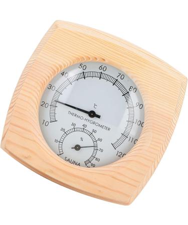 Buy Sauna Accessories: 5.19 Wood Digital Thermometer & Hygrometer - Perfect Humidity & Temperature Control - Buy Online on GoSupps.com