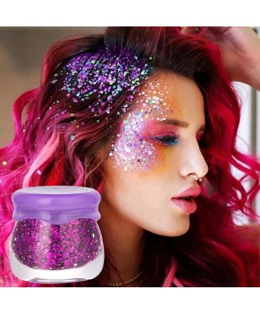  Teksome Face and body gel 6 mermaid glitters | Sparkling holographic gel sweat-resistant for nails lips face hair - Buy Online on GoSupps.com