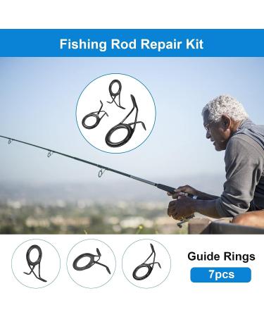 Hifisher Fishing Rod Tip Repair Kit - Stainless Steel Ceramic Guides Replacement Set - Buy Online on GoSupps.com