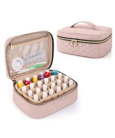 Yarwo Nail Polish Carrying Bag Holds - Dusty Rose