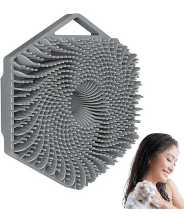 Generic Shampoo Brush | Hexagon Silicone Scalp Massager | Portable Hair Growth Tool for Women - Enhance Hair Care & Cleanse Effectively - Buy Online on GoSupps.com