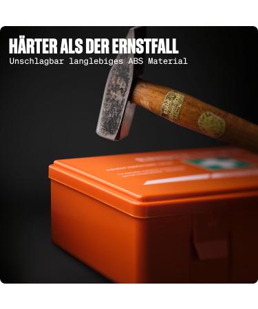 Buy 2x DIN 13157 First Aid Box 2021 - Complete Kit with Wall Bracket Stickers Masks & Wipes - Ideal for Homes Offices & Facilities - Buy Online on GoSupps.com