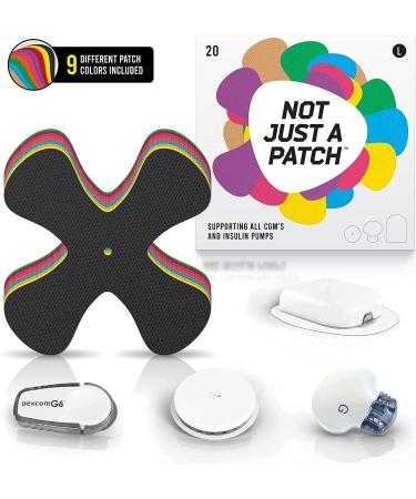 X-Patch CGM Sensor Patches (20 Pack) for Dexcom G6, Omnipod & Freestyle Libre 2 - Water Resistant & Durable - Multi Colored - Buy Online on GoSupps.com
