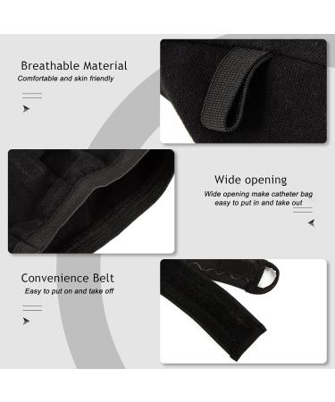 Cotton Fabric Catheter Leg Bag Holder - X-Large Stabilization Sleeve for Incontinence Urine Bags | Durable Mesh with Pocket - Buy Online on GoSupps.com