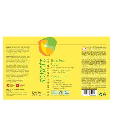 Sonett Organic Hand Soap - Citrus Lavender Calendula Rose | Sensitive Foam Soap (1 & 6 Count) - Eco-Friendly International Shipping - Buy Online on GoSupps.com