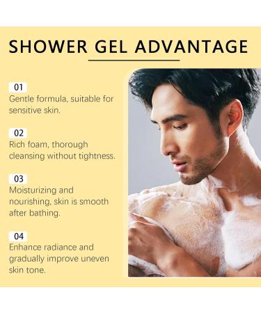 OLLZPJFPK Men's Perfume Shower Gel Gentle Cleansing Body Skin Moisturizing Oil Control Hydrating Nourishing Fresh Fragrance Bath - Buy Online on GoSupps.com