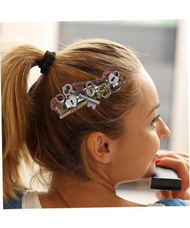 MAGICLULU Clock Retro Barrettes Homecoming Accessories Steampunk Retro Hairpin Steampunk Hair Accessories Hair Topper Brown Hair Grips Lady Headwear Gothic Hair Clip Combination Alloy Coral - Buy Online on GoSupps.com