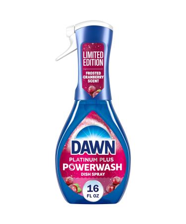 Dawn Powerwash Spray Dish Soap Dishwashing Liquid Cleaning Supplies Frosted Cranberry 1 Starter Kit 16 Fl Oz