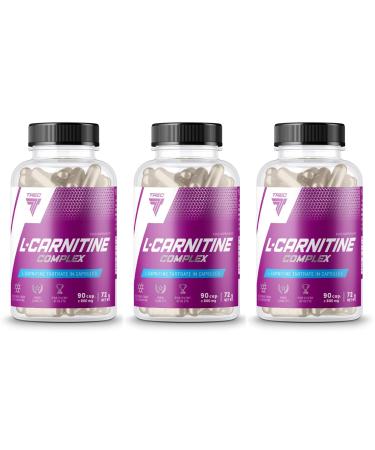 Trec Nutrition L-Carnitine Complex | Fat Reduction | Fat Burner | Weight Loss | Slimming Pills | Turn Fat Into Energy (270 Capsules)